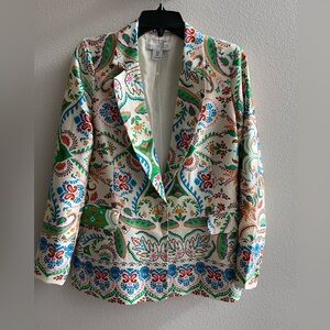 Rachel Zoe Satin Flower Blazer - Small